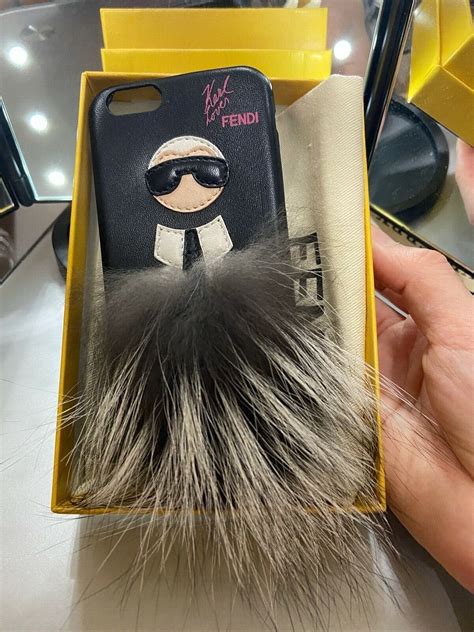 fendi karlito iphone case ebay|$250 Fendi Karlito Genuine Mink Fur Leather Stud Smartphone .